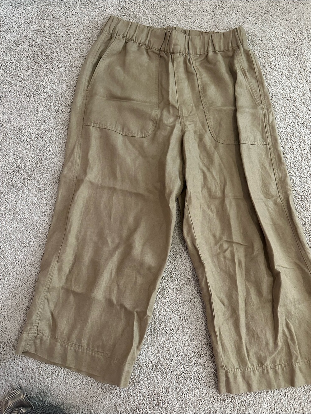 Madewell Tan Cropped Pants